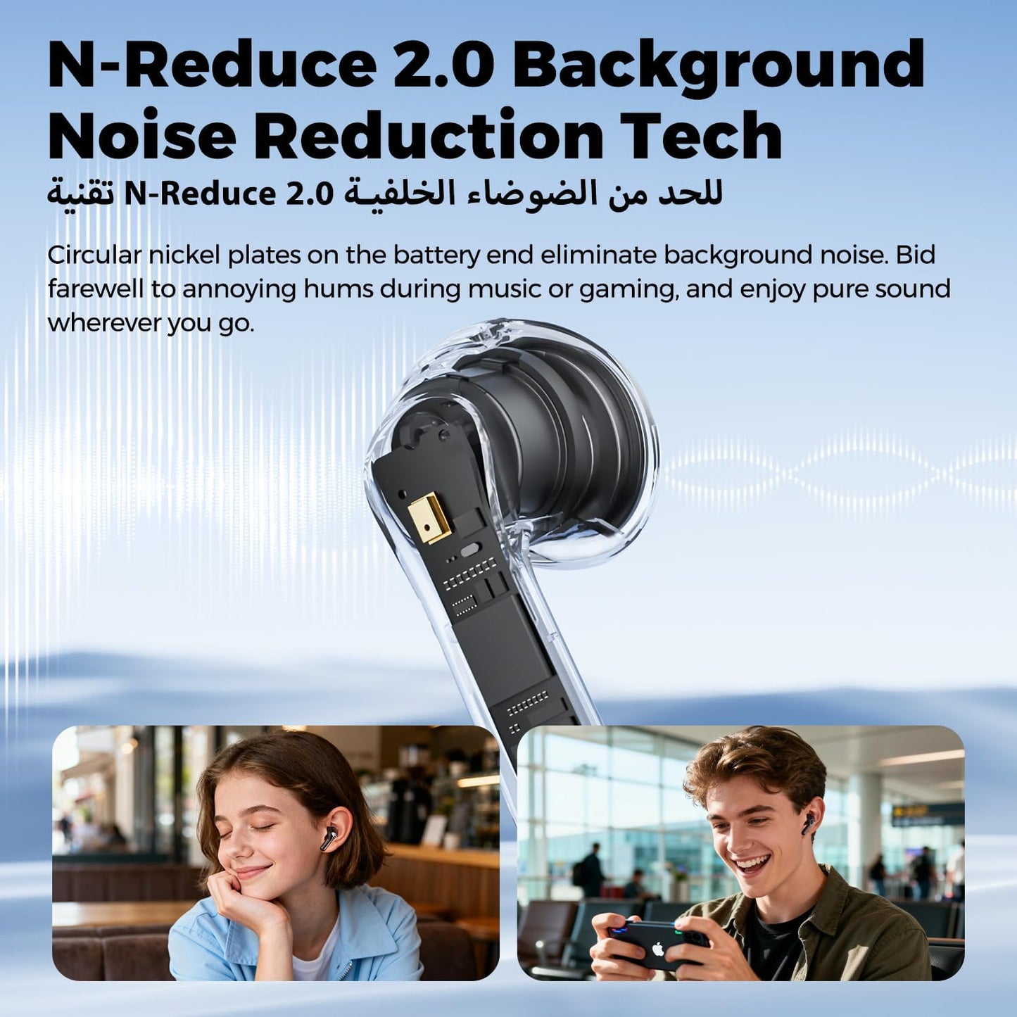 SOUNDPEATS Air6 HS Bluetooth 6.0 Wireless Earbuds with LDAC Hi-Res Audio, 13mm Triple-Magnet Driver, 45 Hours Playtime, AI 4-Mic ENC Noise Cancellation, IPX5 Waterproof & Fast Charging
