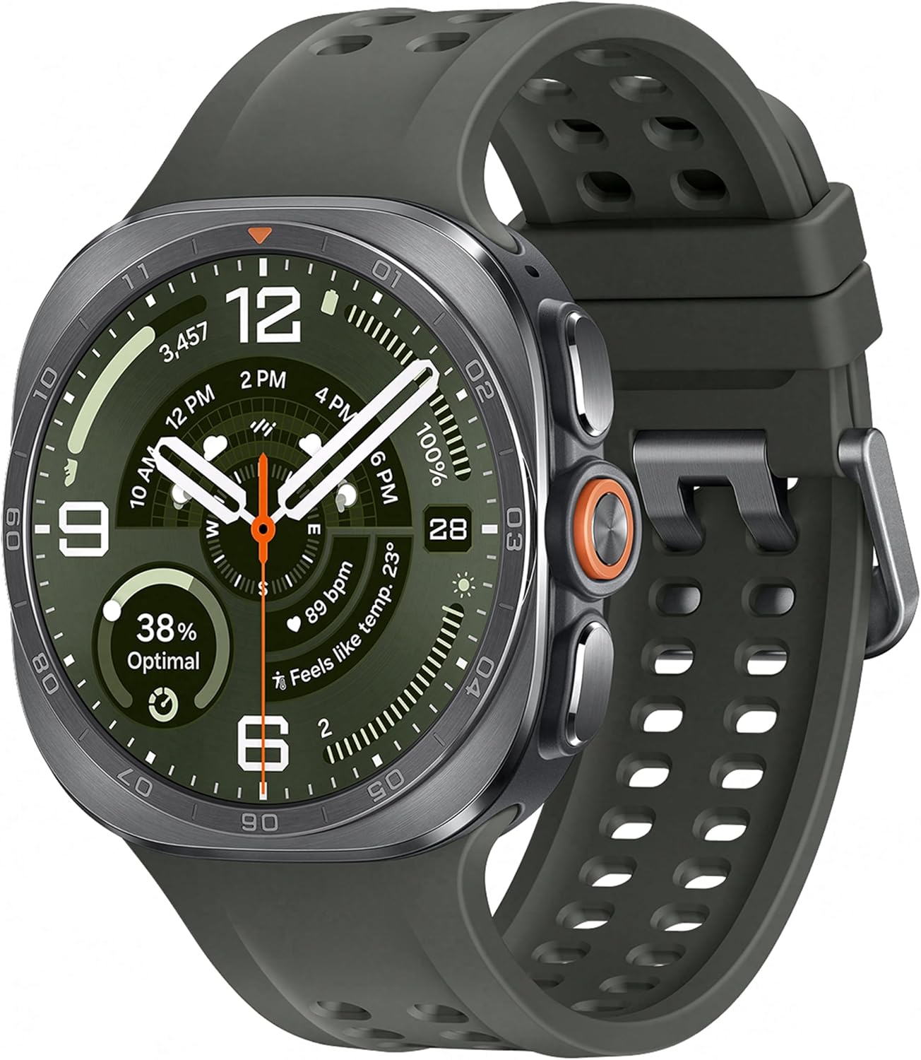 Samsung Galaxy Watch Ultra2 Titanium Silver 47mm Bluetooth Smartwatch – Rugged Luxury Design, 800mAh Battery, Fast Charging, Energy Score & Auto Health Tracking (UAE Version)